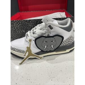 Jordan 3 Retro Hide N' Sneak Size 6.5Y /8W Black Elephant DX6665-100